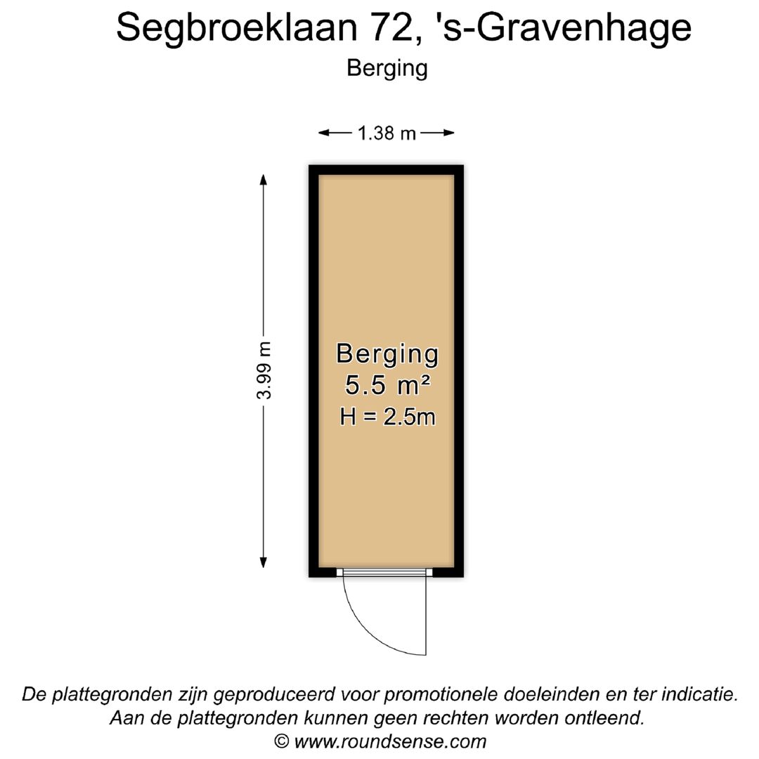 Segbroeklaan 72, Den Haag plattegrond-1