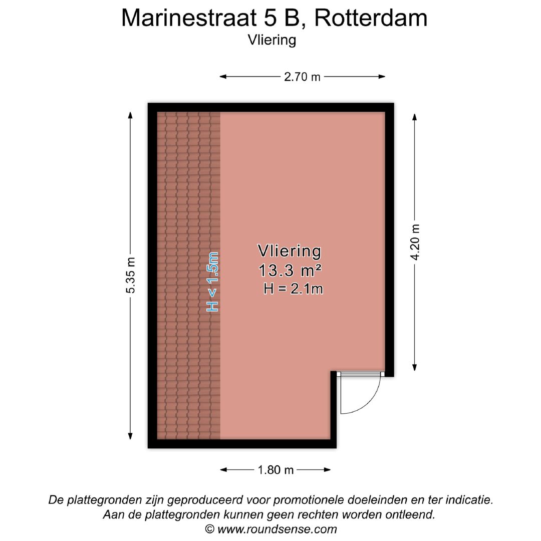 Marinestraat 5 B, Rotterdam plattegrond-1