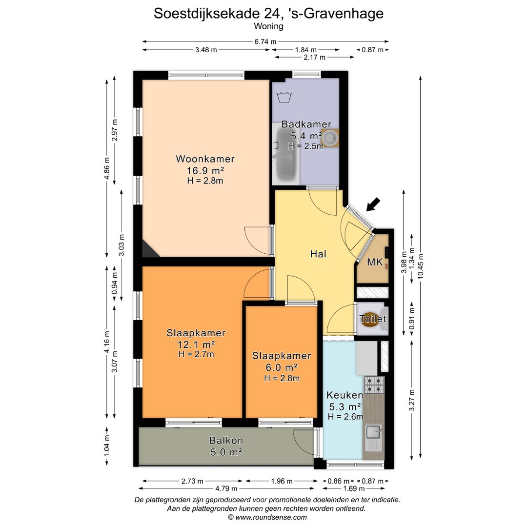 Soestdijksekade 24, Den Haag plattegrond-0