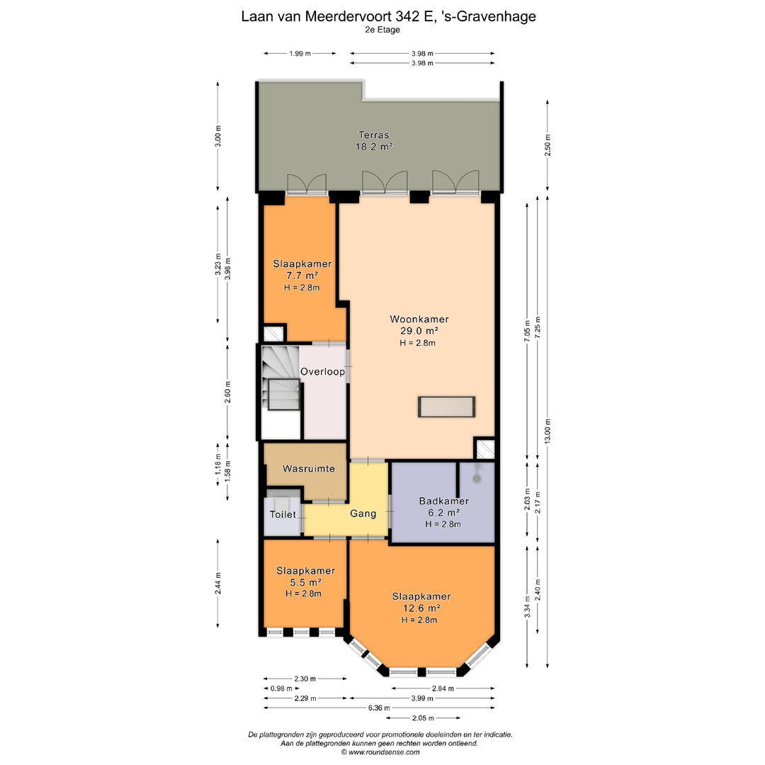 Laan van Meerdervoort 342 E, Den Haag plattegrond-0