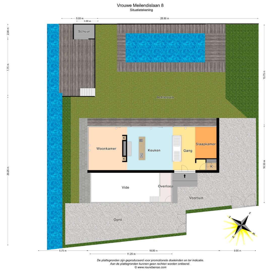 Vrouwe Meilendislaan 8, Den Haag plattegrond-0