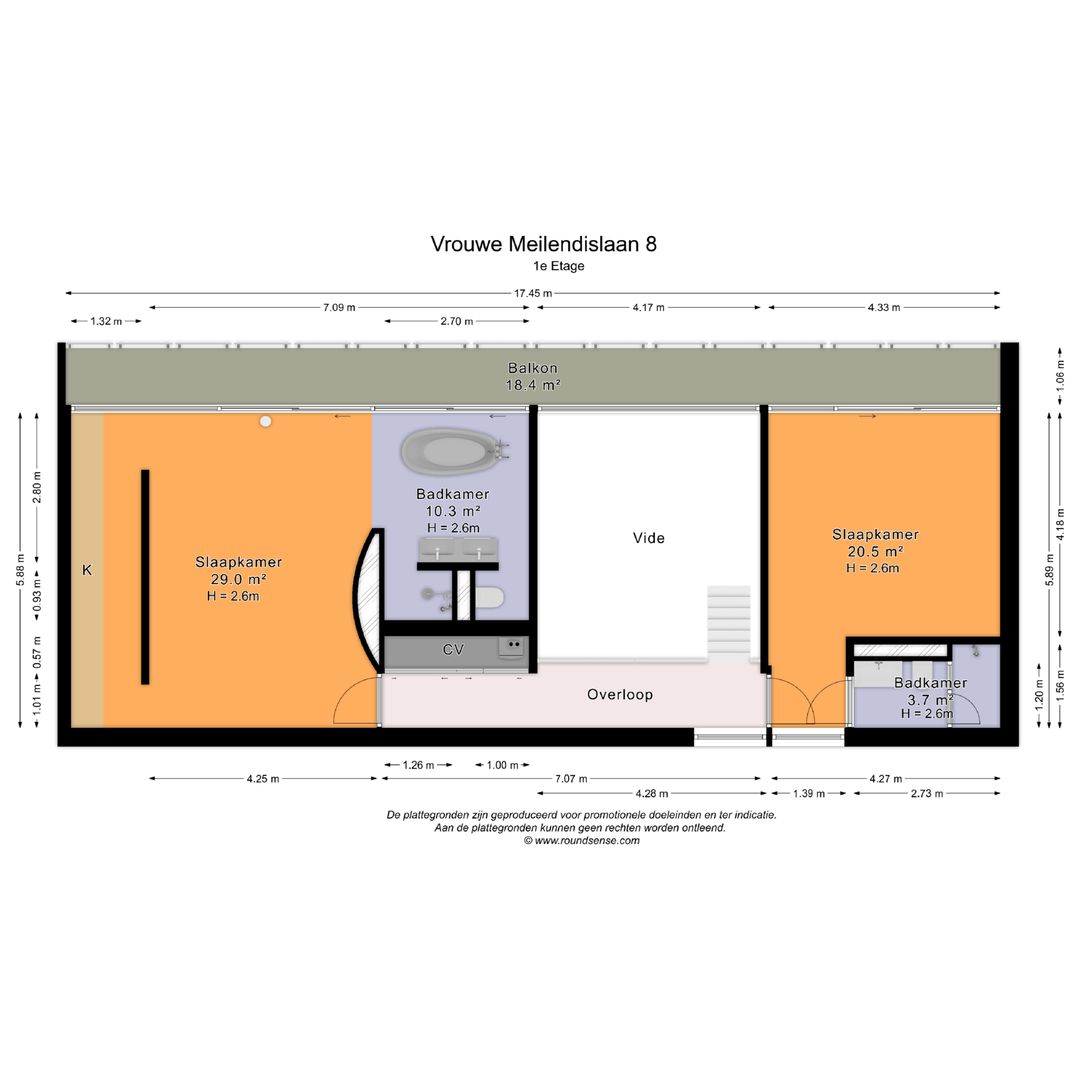 Vrouwe Meilendislaan 8, Den Haag plattegrond-2