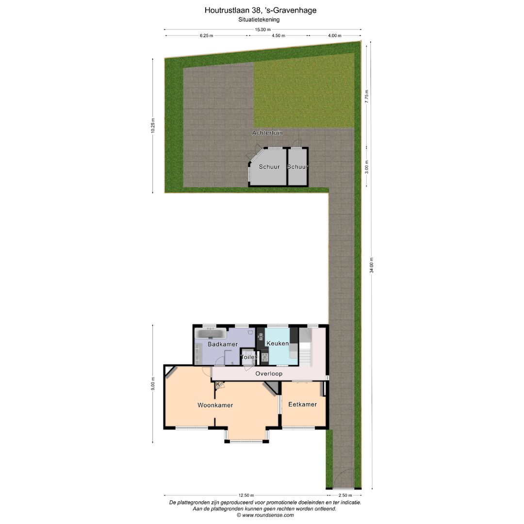 Houtrustlaan 38, Den Haag plattegrond-0