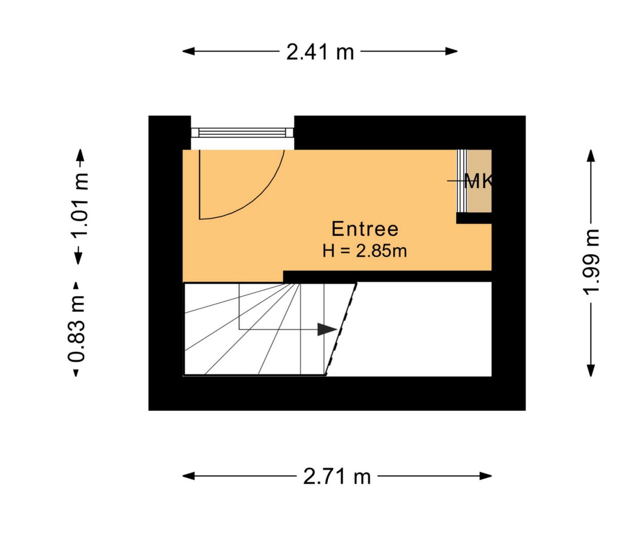 van der Marckstraat 41, Voorburg plattegrond-0