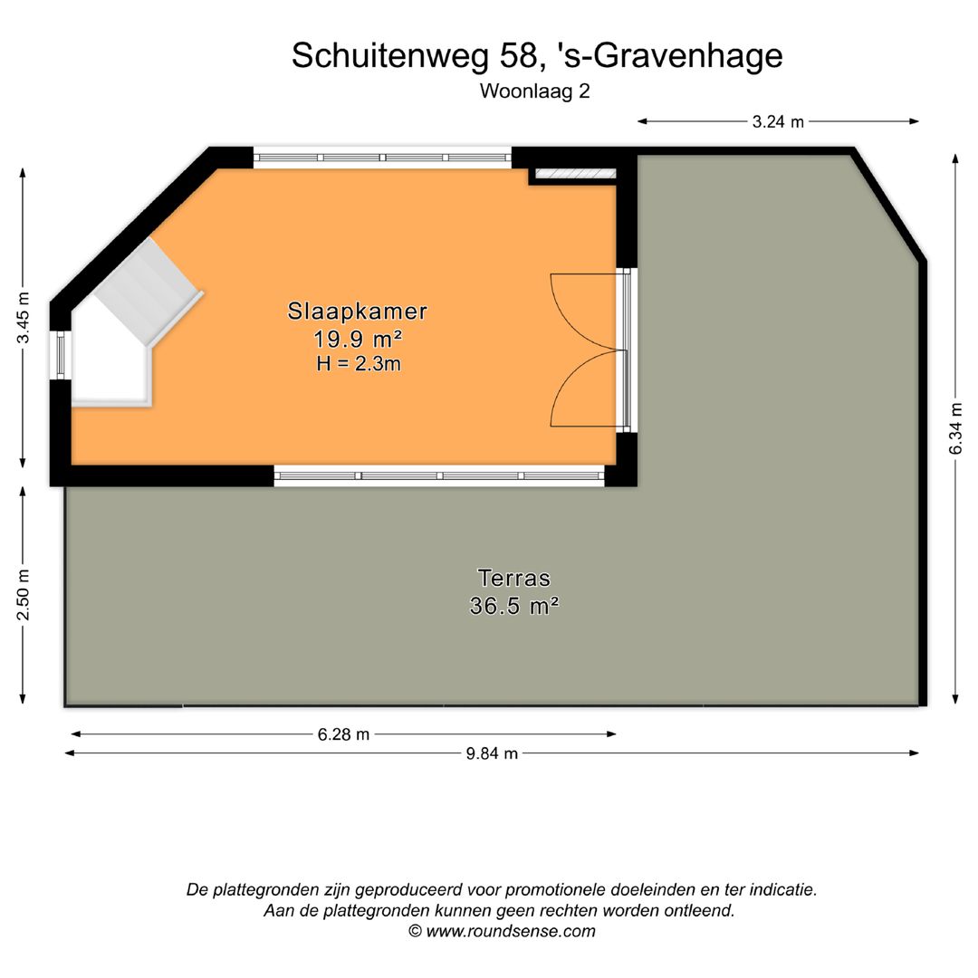 Schuitenweg 58, Den Haag plattegrond-2