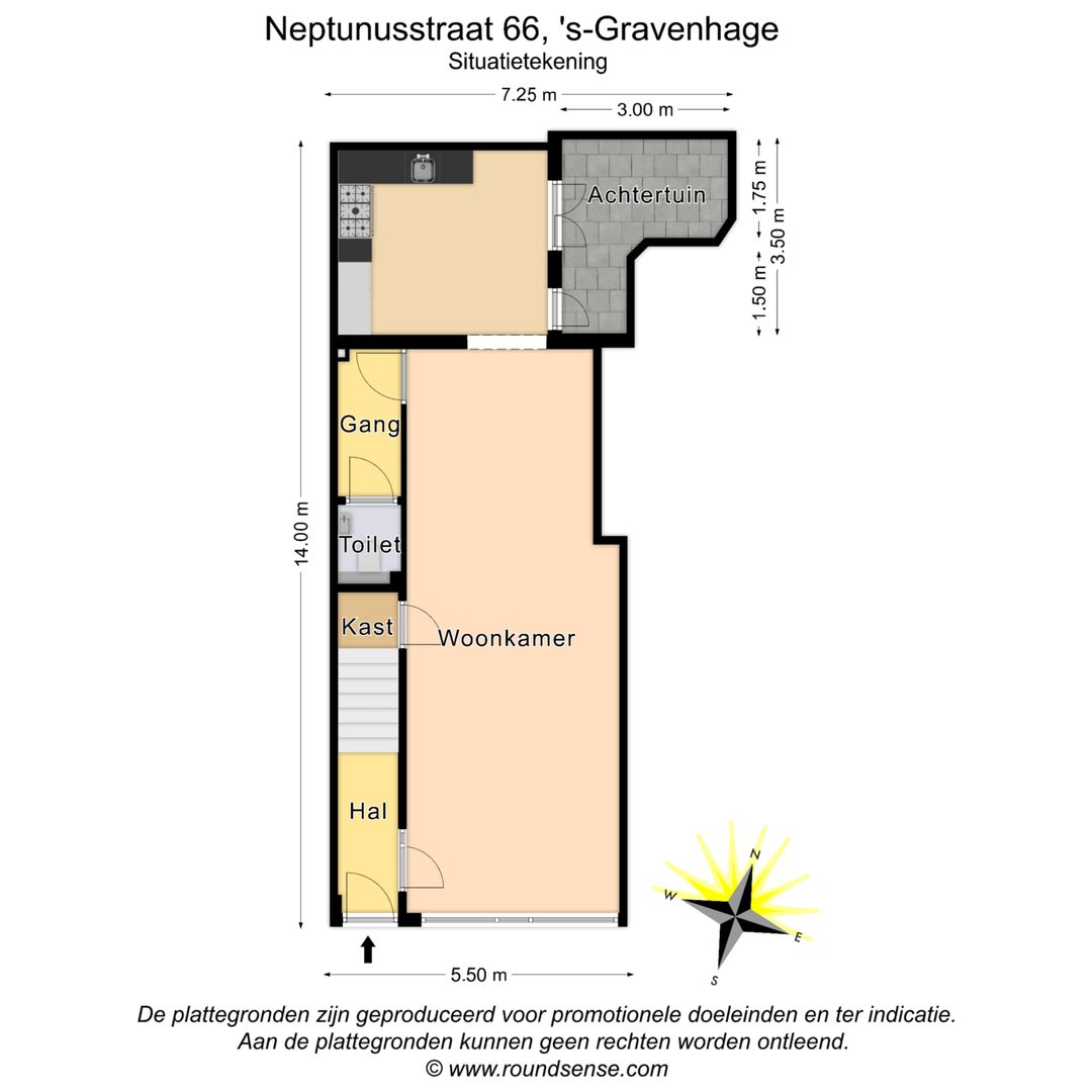 Neptunusstraat 66, Den Haag plattegrond-0