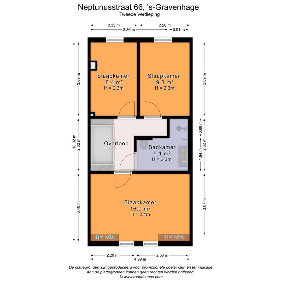 Neptunusstraat 66, Den Haag plattegrond-2