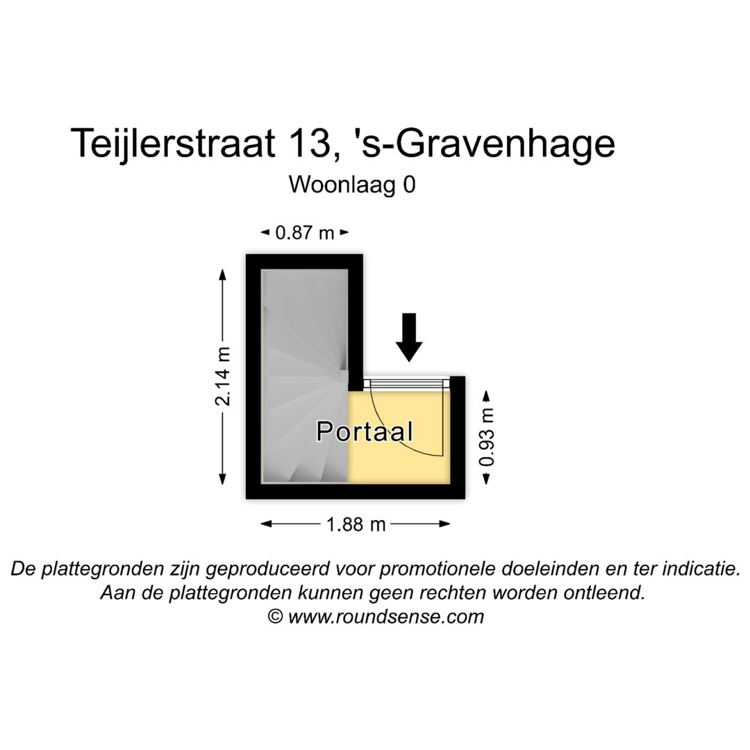 Teijlerstraat 13 A, Den Haag plattegrond-0