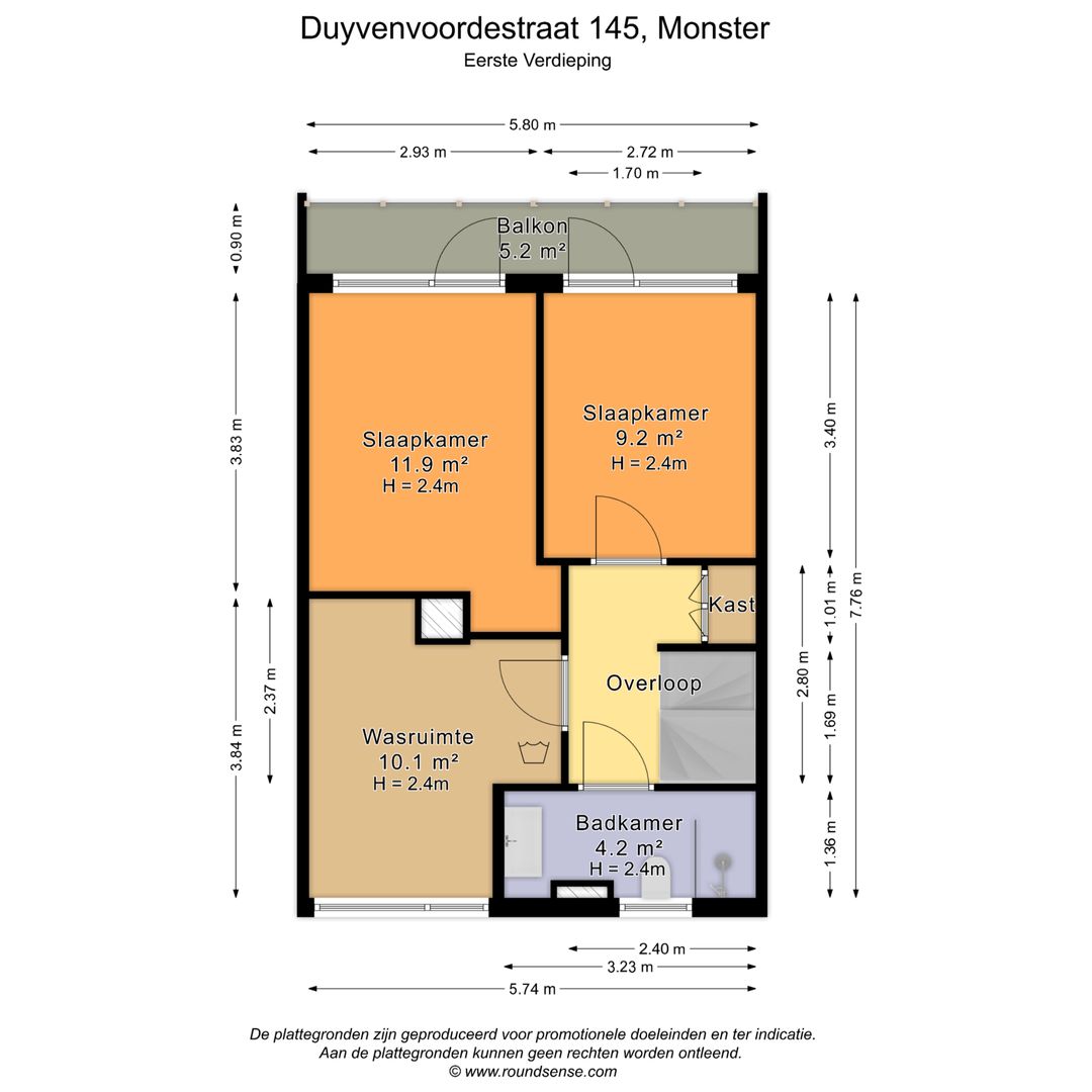 Duyvenvoordestraat 145, Monster plattegrond-1