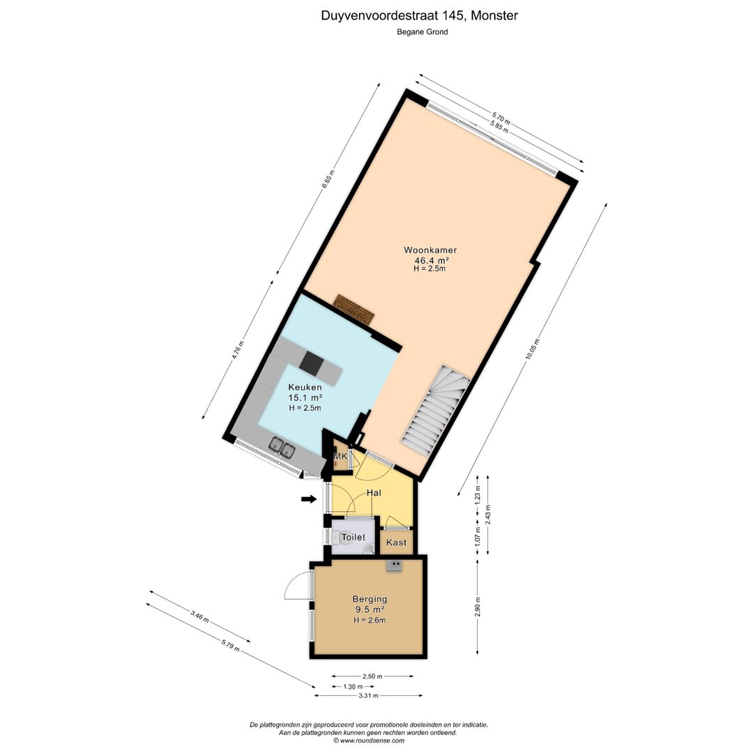 Duyvenvoordestraat 145, Monster plattegrond-0