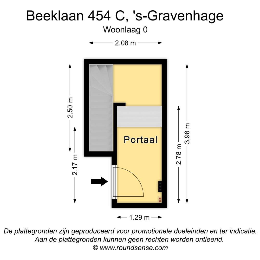 Beeklaan 454 C, Den Haag plattegrond-0
