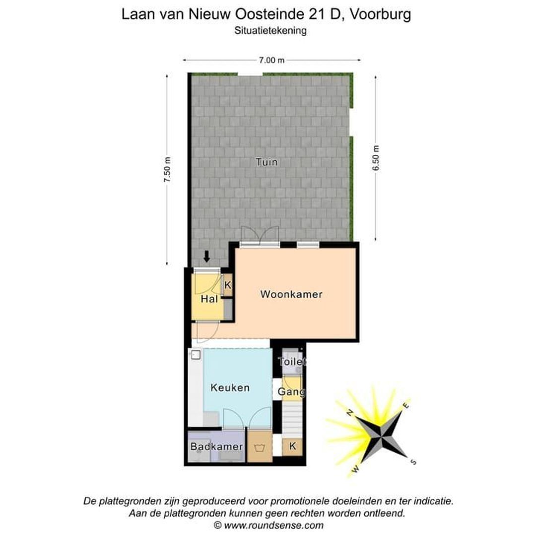 Laan van Nieuw Oosteinde 21 D, Voorburg plattegrond-0
