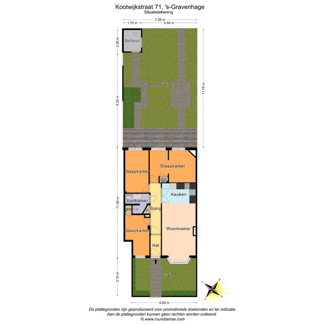 Kootwijkstraat 71, Den Haag plattegrond-0