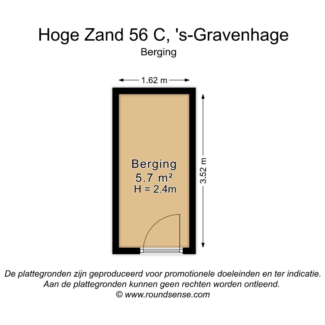 Hoge Zand 56 B, Den Haag plattegrond-3