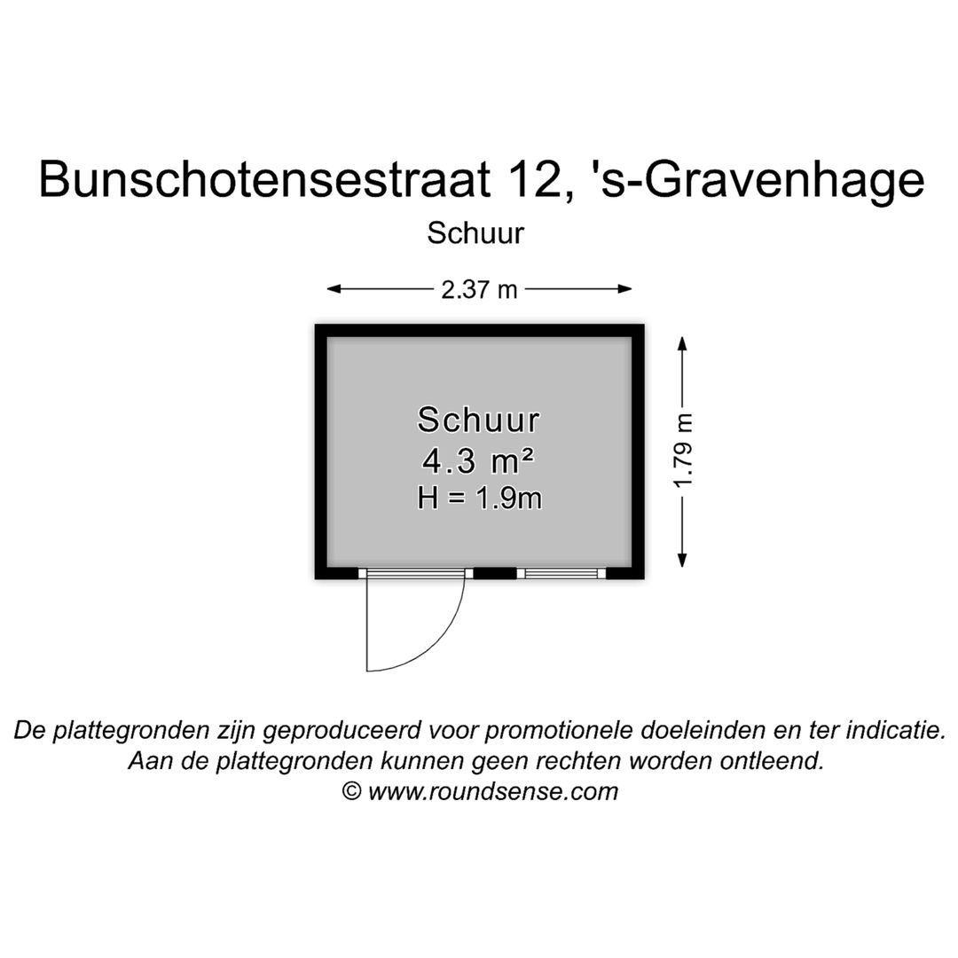 Bunschotensestraat 12, Den Haag plattegrond-2