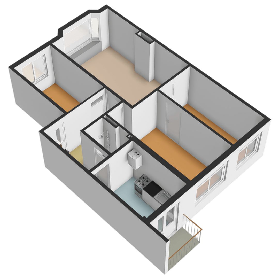 Drebbelstraat 47, Den Haag plattegrond-1