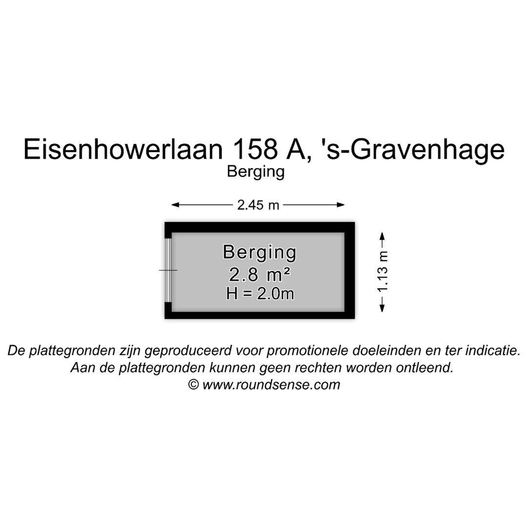 Eisenhowerlaan 158 A, Den Haag plattegrond-1