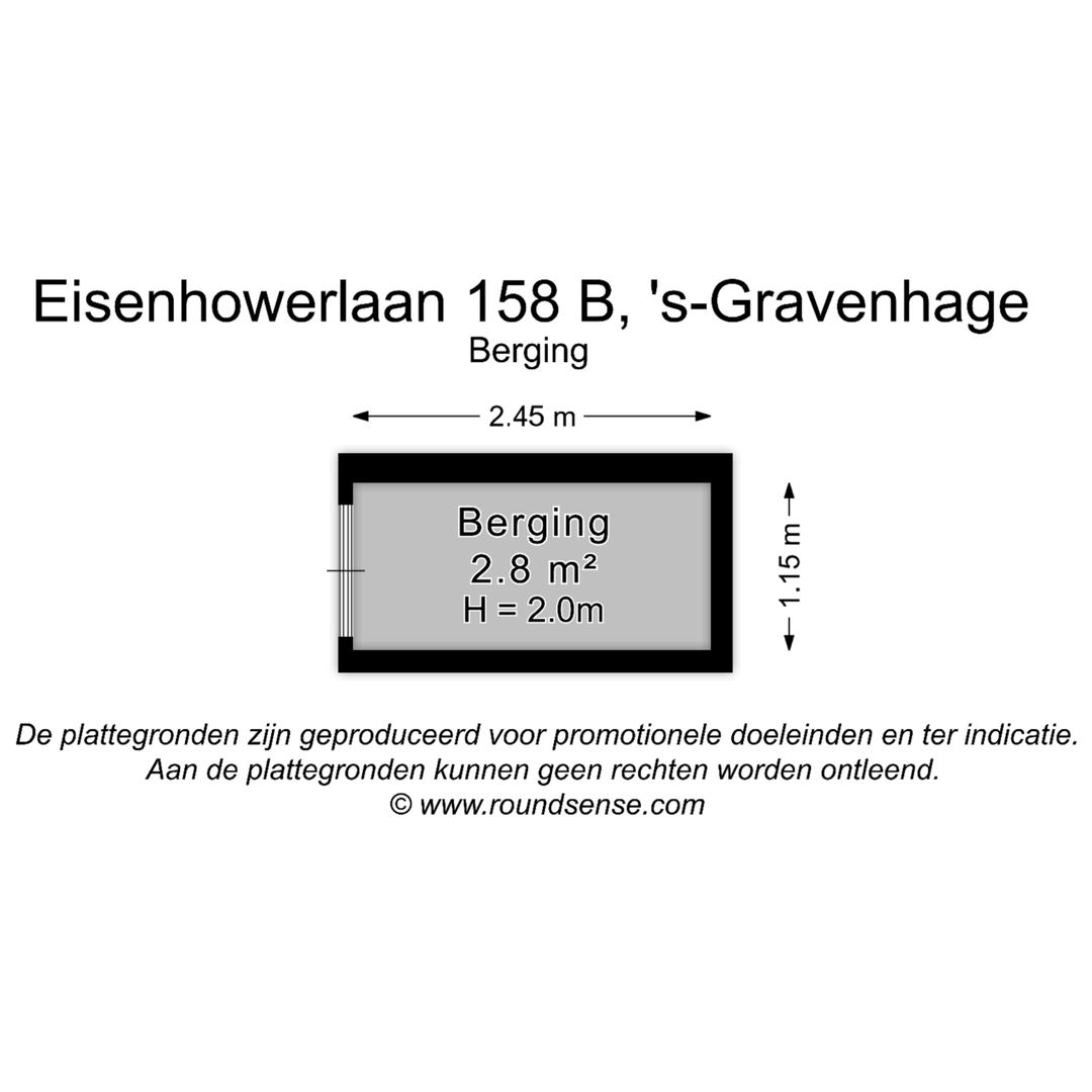 Eisenhowerlaan 158 B, Den Haag plattegrond-1