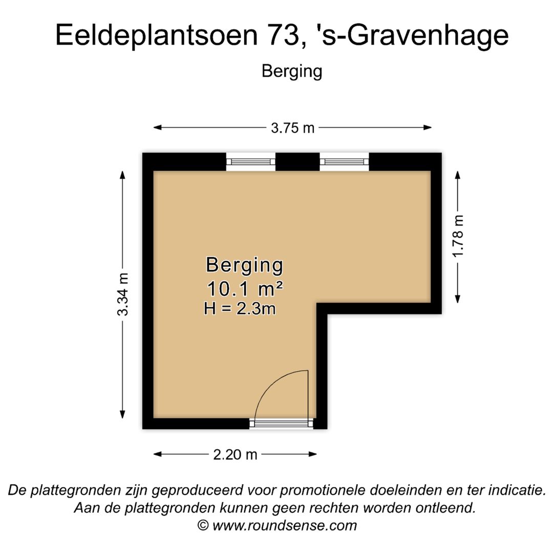 Eeldeplantsoen 73, Den Haag plattegrond-1