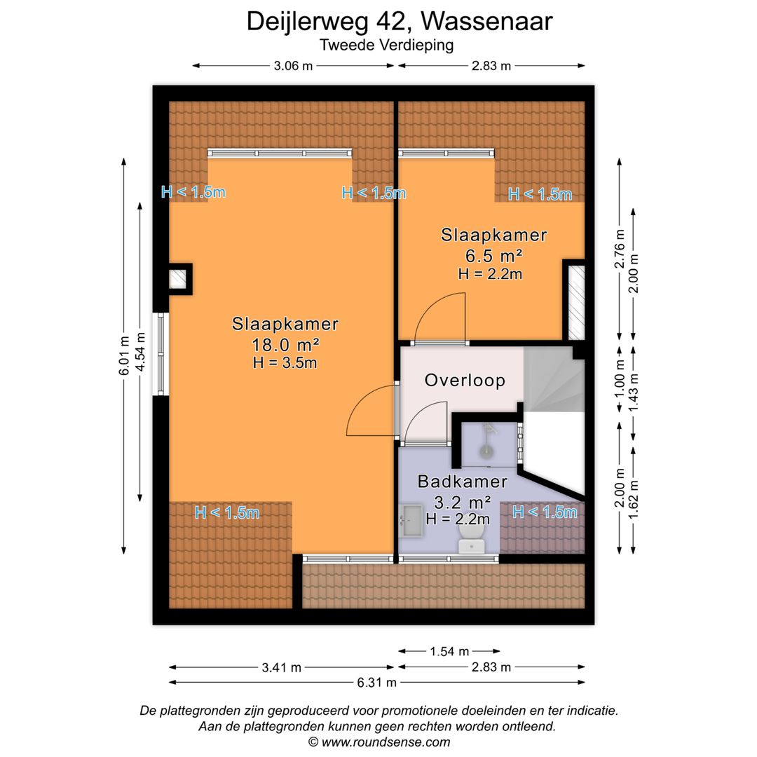 Deijlerweg 42, Wassenaar plattegrond-3