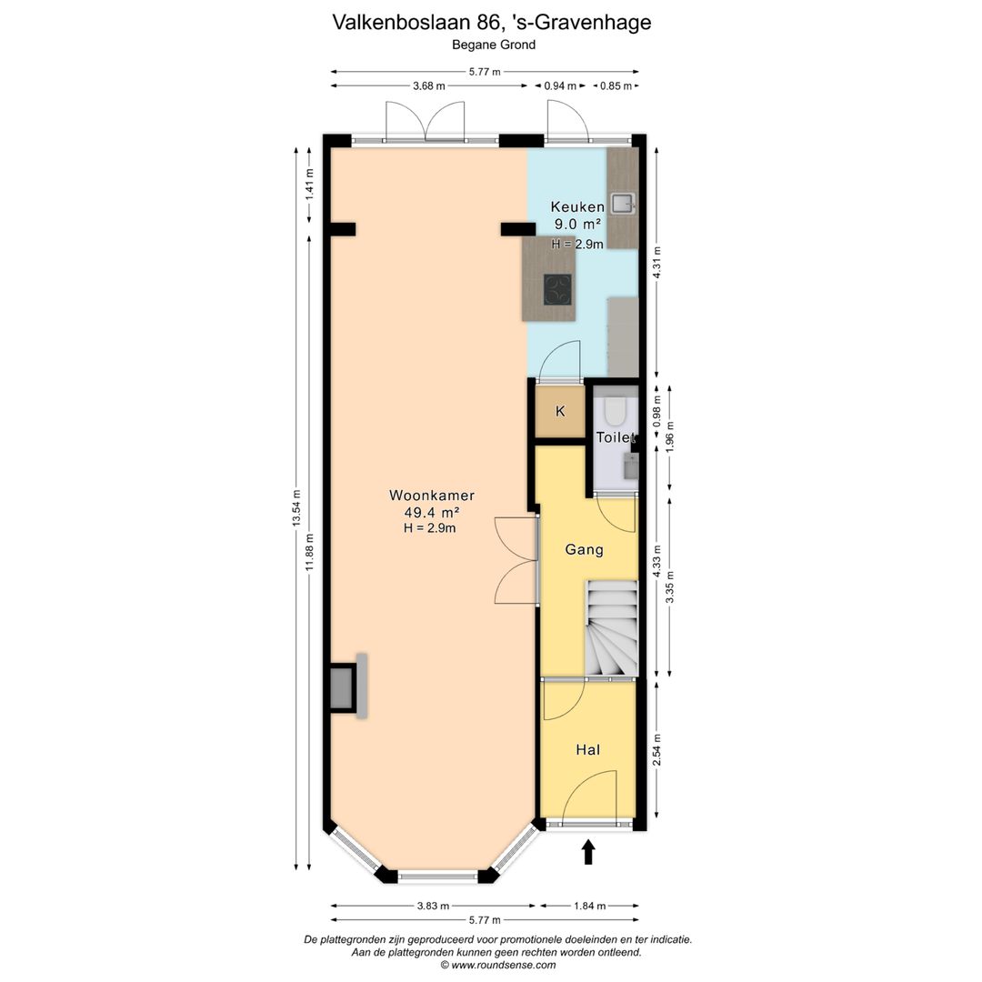Valkenboslaan 86, Den Haag plattegrond-0