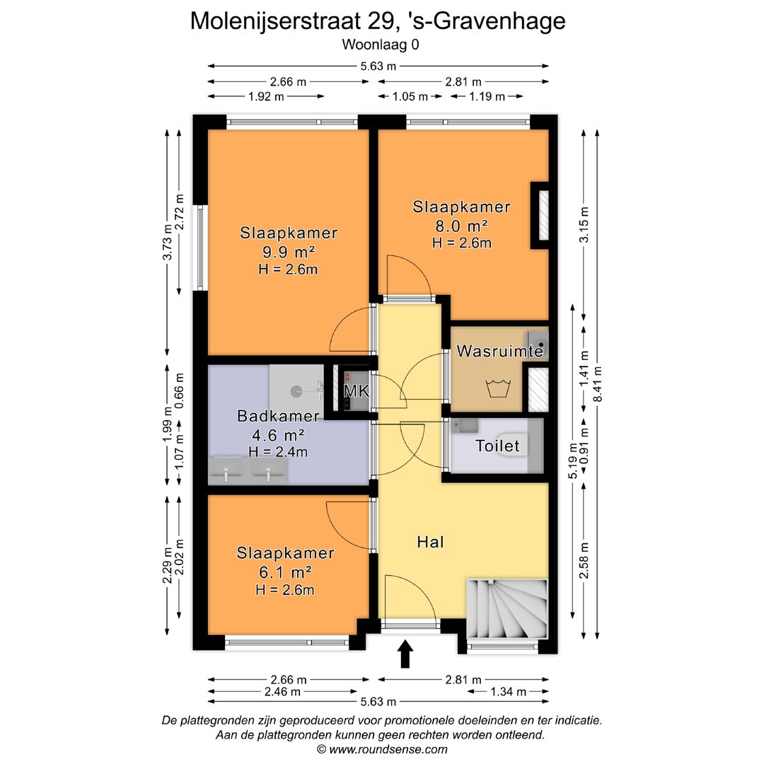 Molenijserstraat 29, Den Haag plattegrond-0