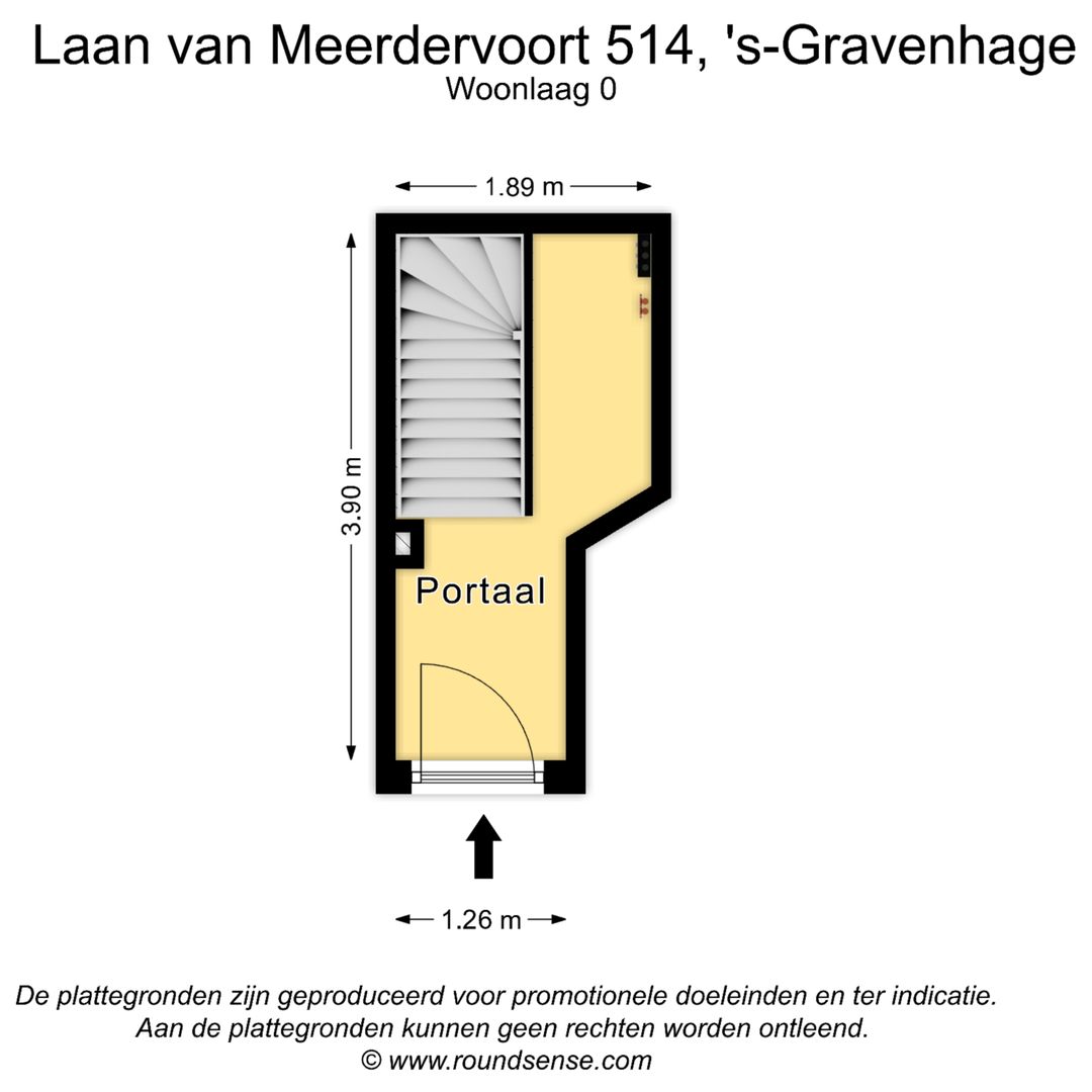 Laan van Meerdervoort 514, Den Haag plattegrond-1