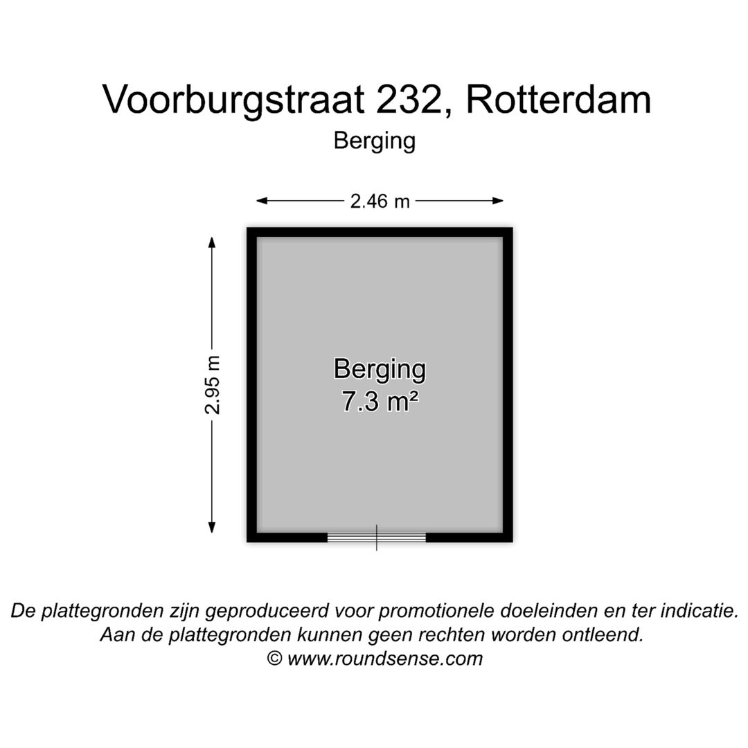 Voorburgstraat 232, Rotterdam plattegrond-1