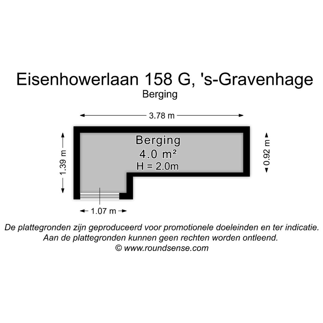 Eisenhowerlaan 158 G, Den Haag plattegrond-1