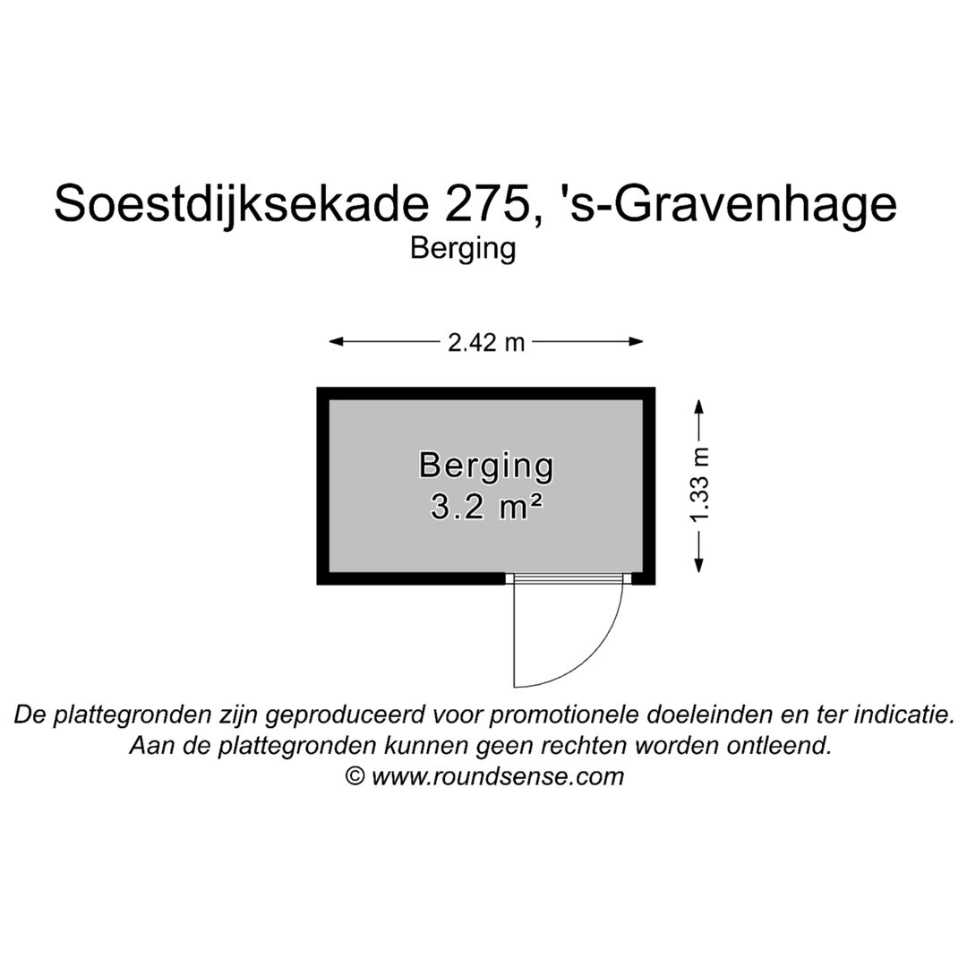 Soestdijksekade 275, Den Haag plattegrond-1