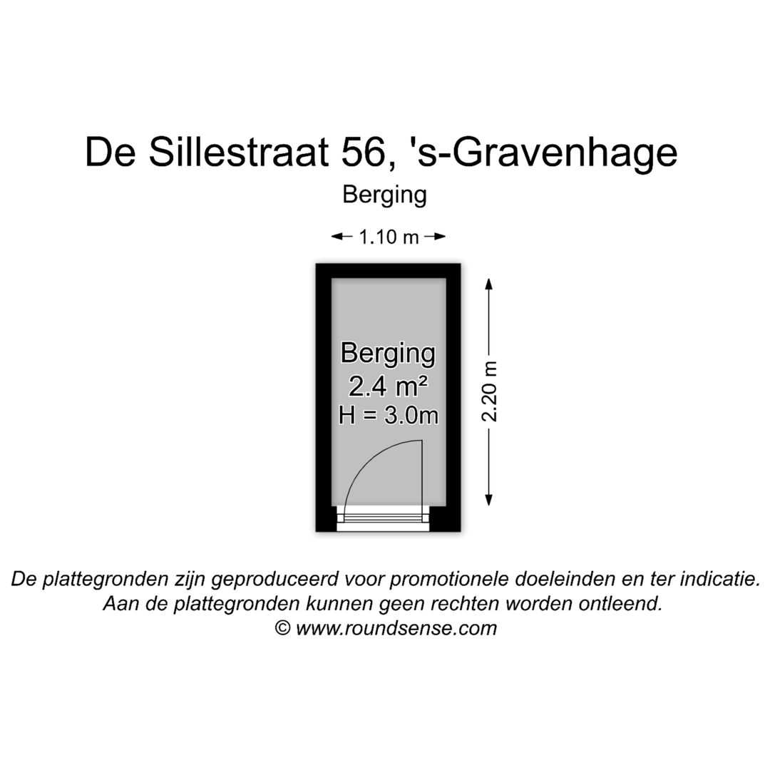 De Sillestraat 56, Den Haag plattegrond-1