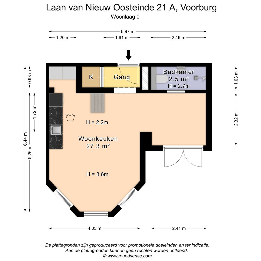 Laan van Nieuw Oosteinde 21 A, Voorburg plattegrond-0