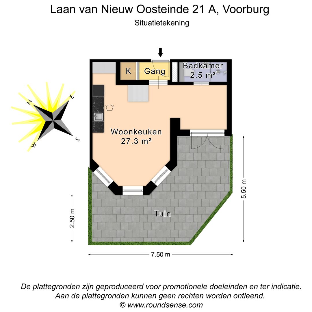 Laan van Nieuw Oosteinde 21 A, Voorburg plattegrond-2