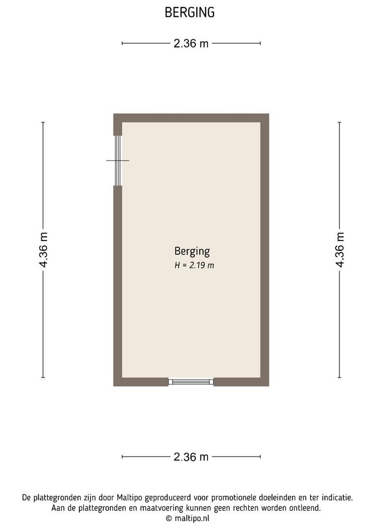 van Zegwaardstraat 286, Voorburg plattegrond-1