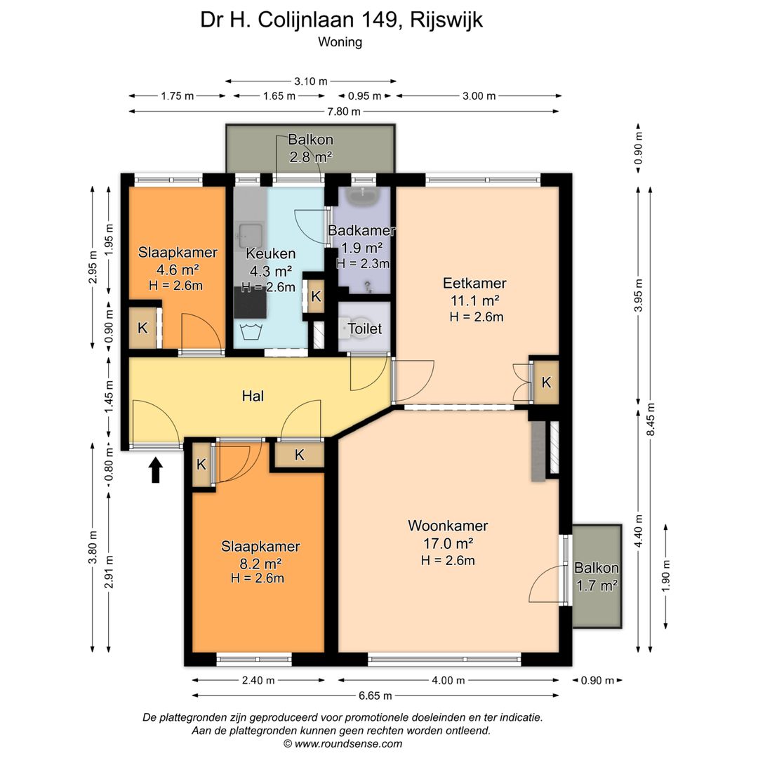 Dr H. Colijnlaan 149, Rijswijk plattegrond-0