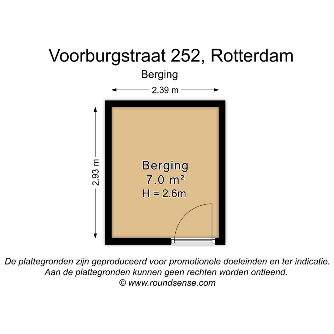 Voorburgstraat 252, Rotterdam plattegrond-1