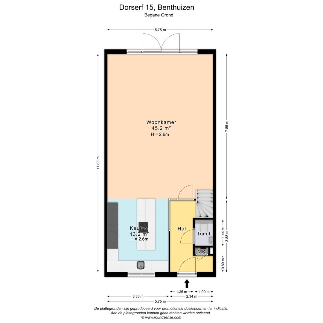 Dorserf 15, Benthuizen plattegrond-0