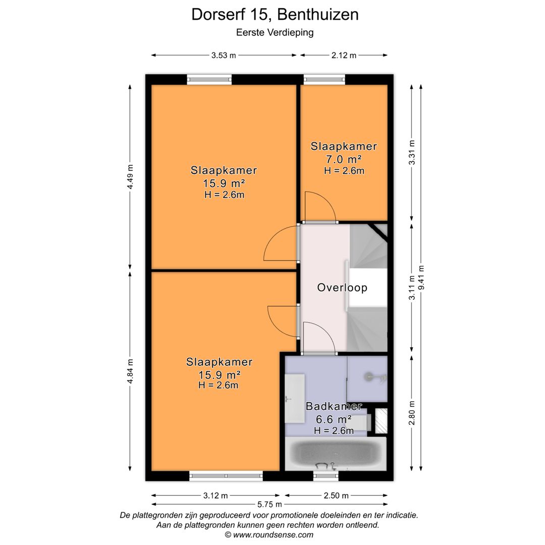 Dorserf 15, Benthuizen plattegrond-1