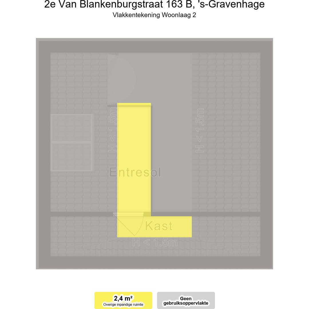 2e Van Blankenburgstraat 163 B, Den Haag plattegrond-3