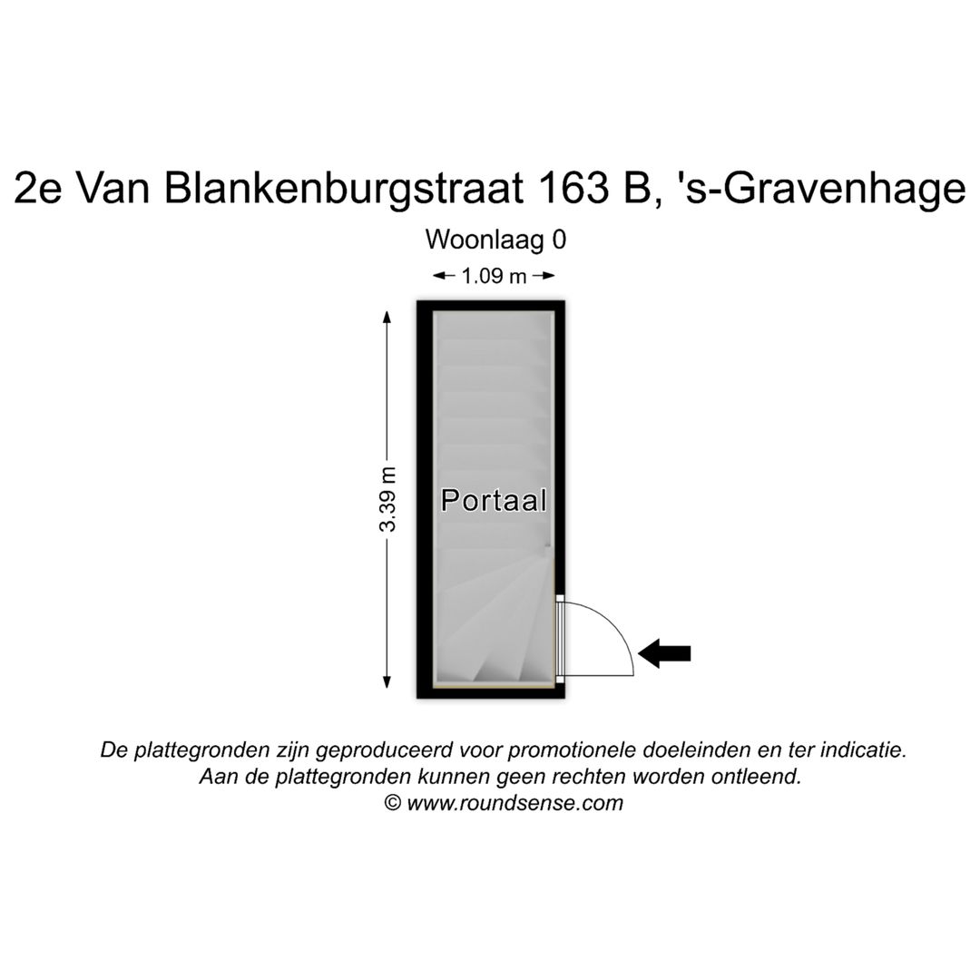 2e Van Blankenburgstraat 163 B, Den Haag plattegrond-4
