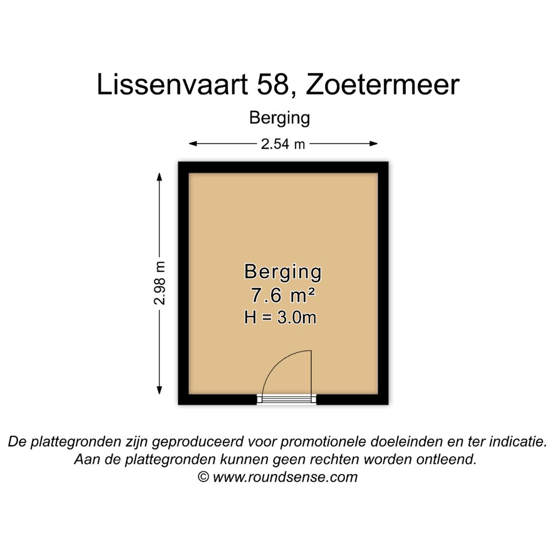 Lissenvaart 58, Zoetermeer plattegrond-2