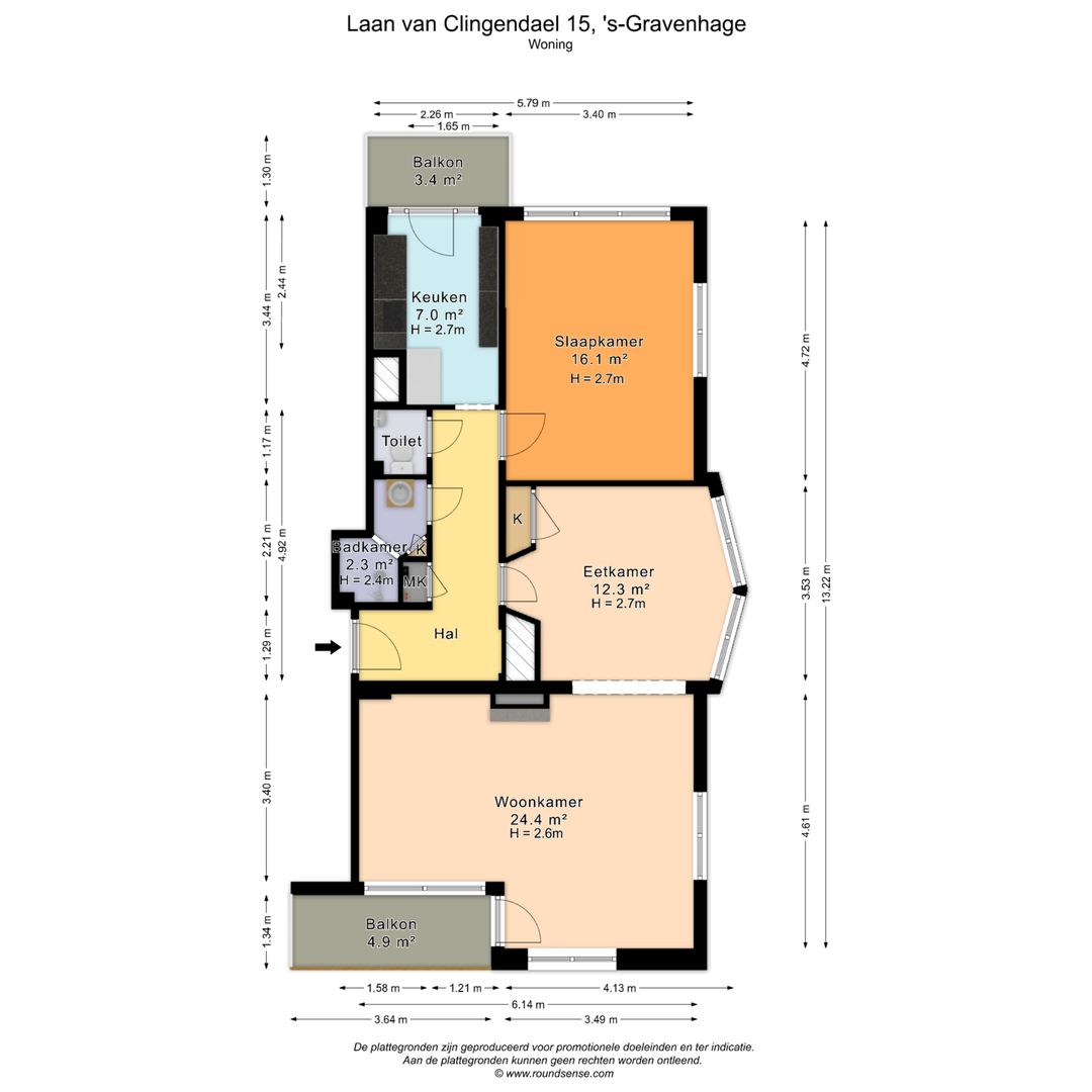 Laan van Clingendael 15, Den Haag plattegrond-0
