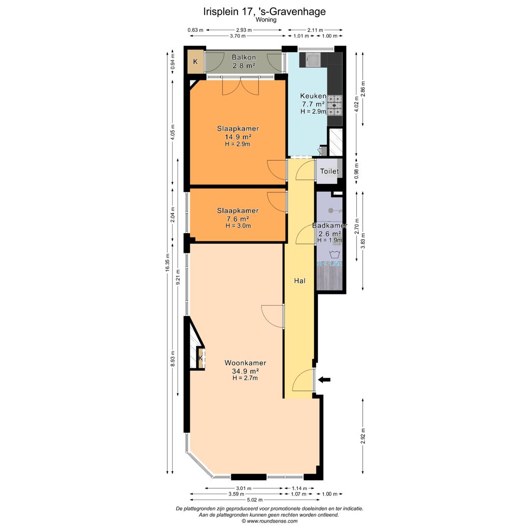 Irisplein 17, Den Haag plattegrond-0