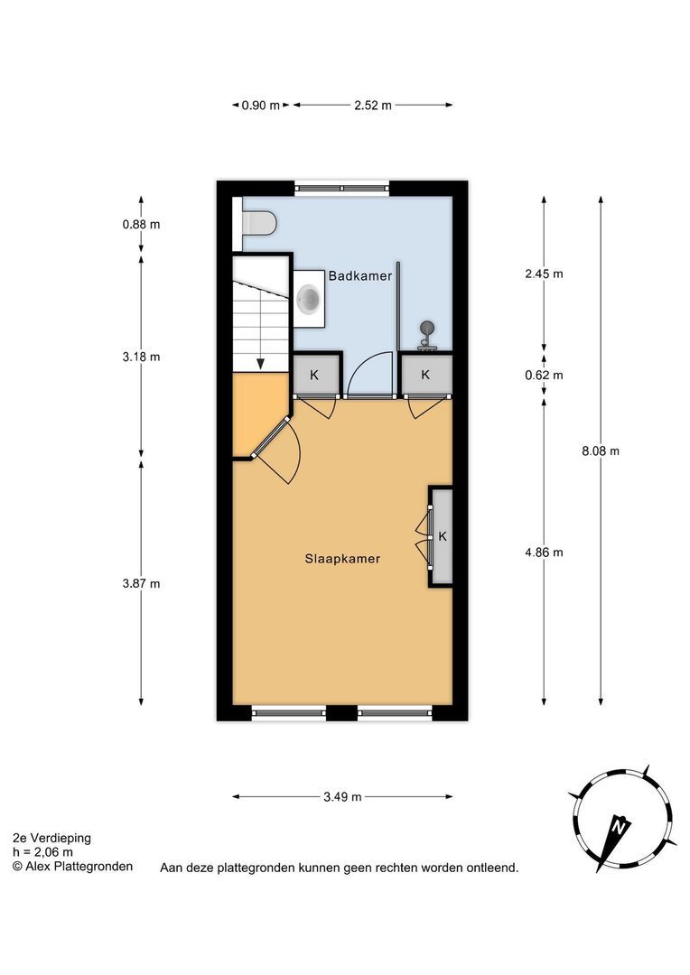 Groenewegje 126 A, Den Haag plattegrond-1