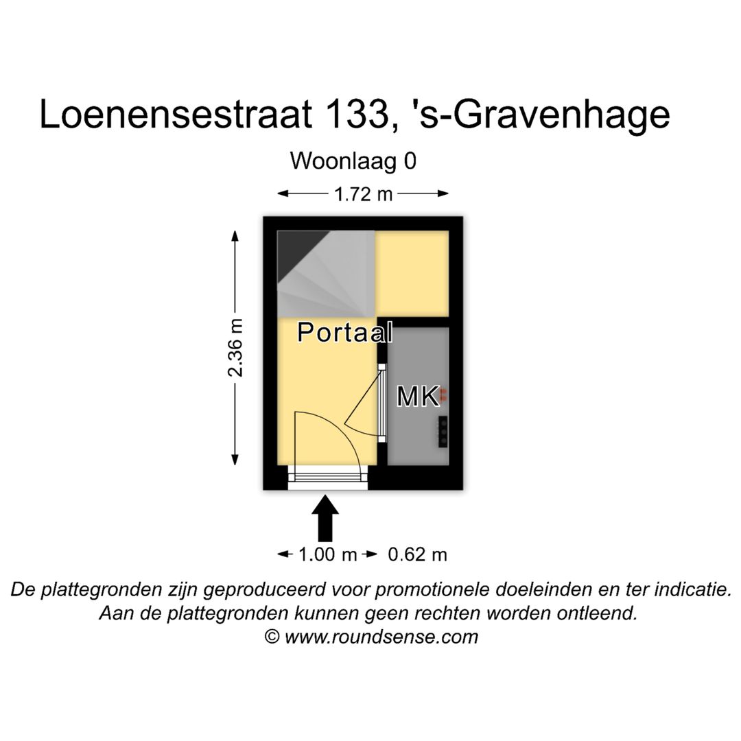 Loenensestraat 133, Den Haag plattegrond-1