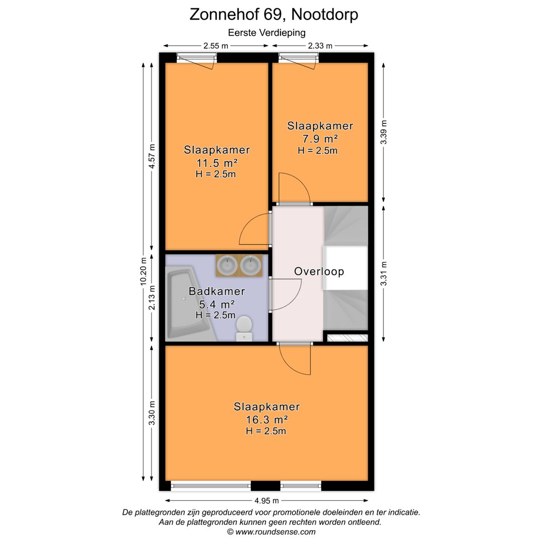 Zonnehof 69, Nootdorp plattegrond-1