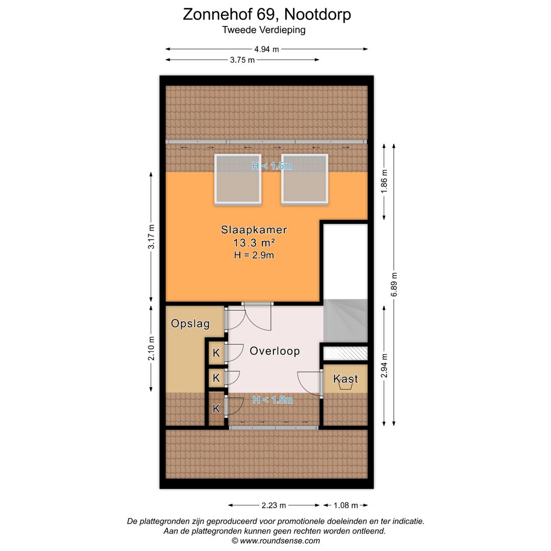 Zonnehof 69, Nootdorp plattegrond-2