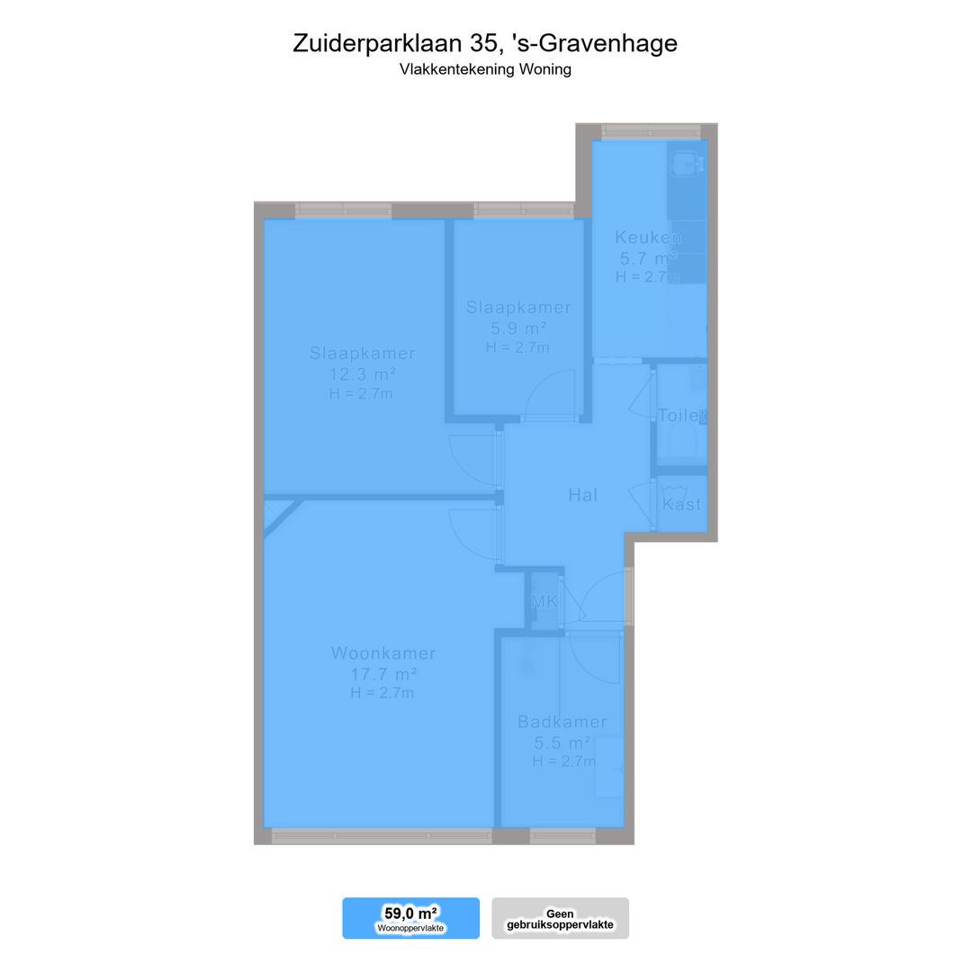 Zuiderparklaan 35, Den Haag plattegrond-1