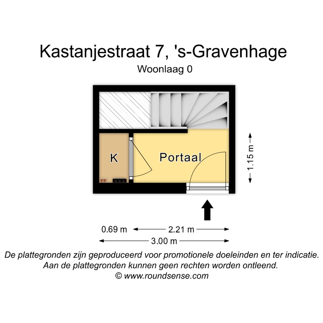 Kastanjestraat 7, Den Haag plattegrond-1