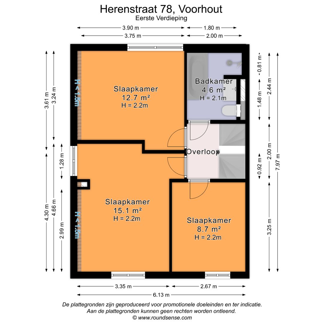 Herenstraat 78, Voorhout plattegrond-3